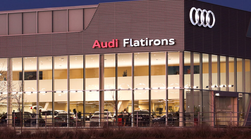 Audi dealership architectural photo